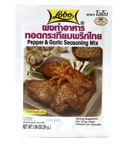 Thai Pfeffer Knoblauch Gewürz