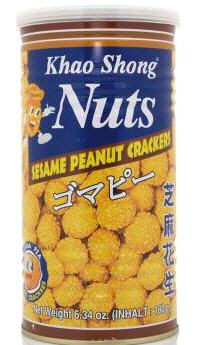 Erdnüsse Cracker mit Sesam